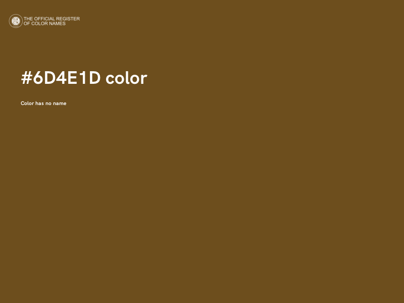 #6D4E1D color image