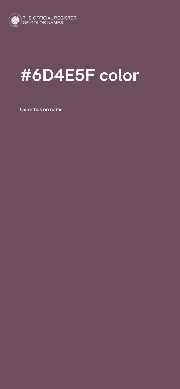 #6D4E5F color image