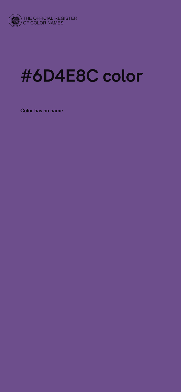 #6D4E8C color image
