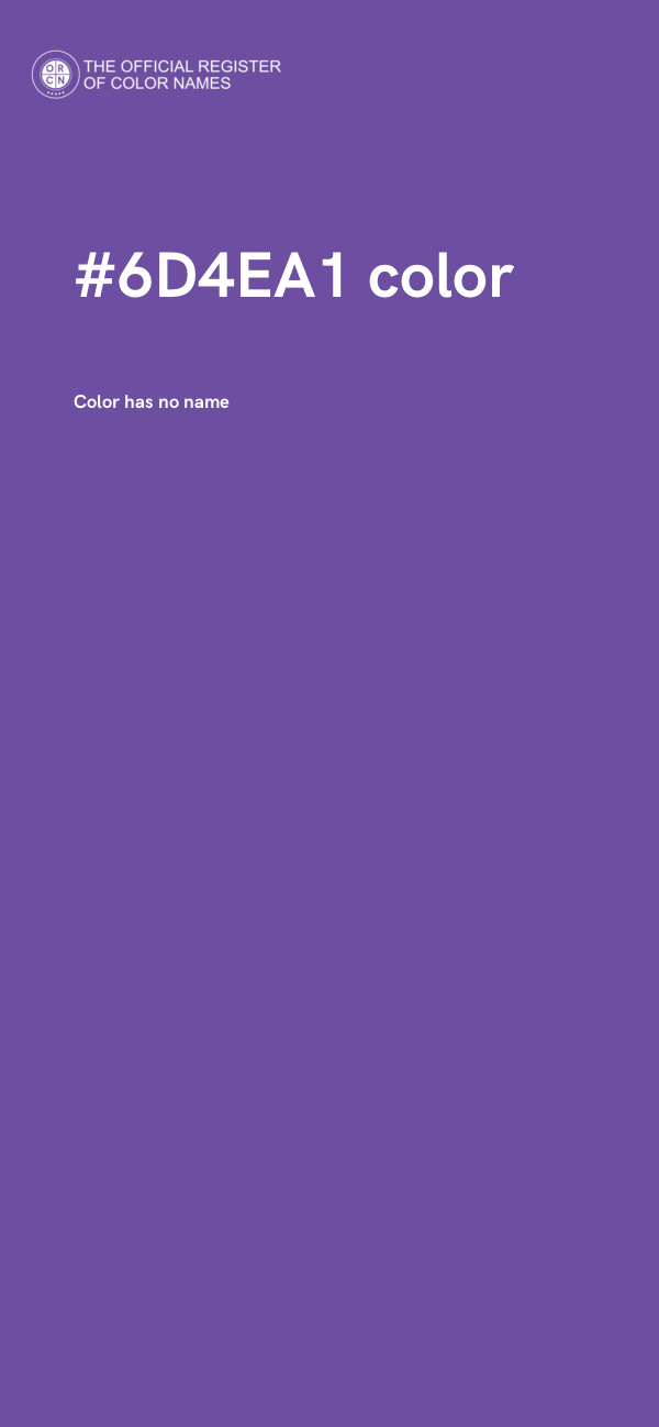 #6D4EA1 color image