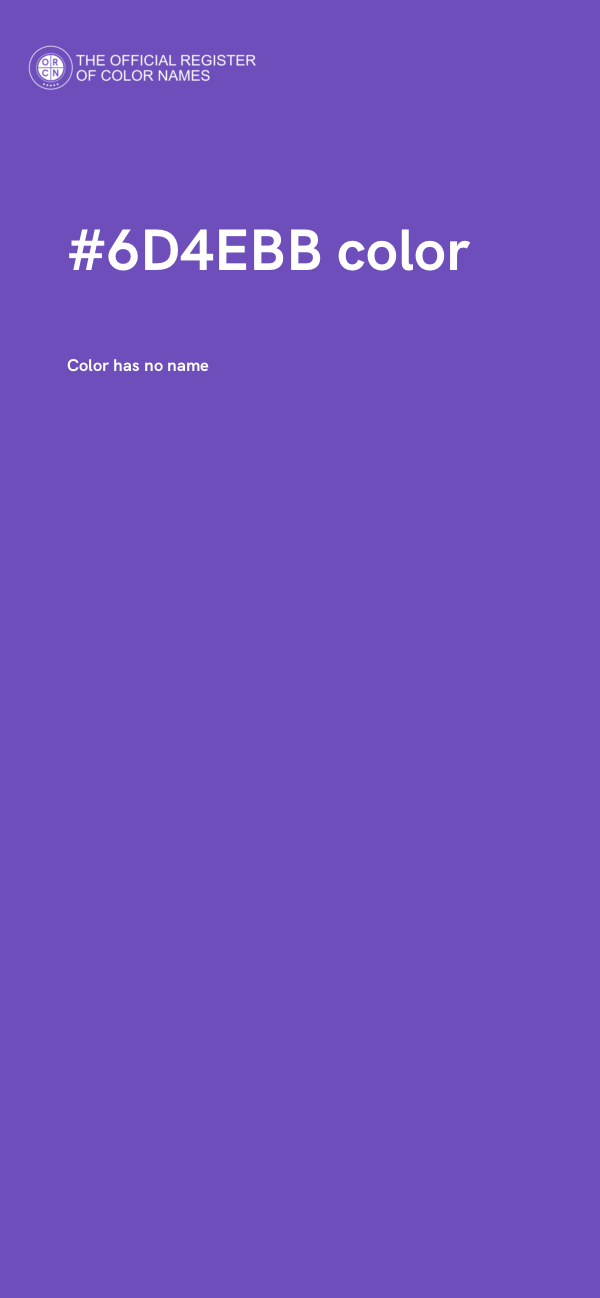 #6D4EBB color image