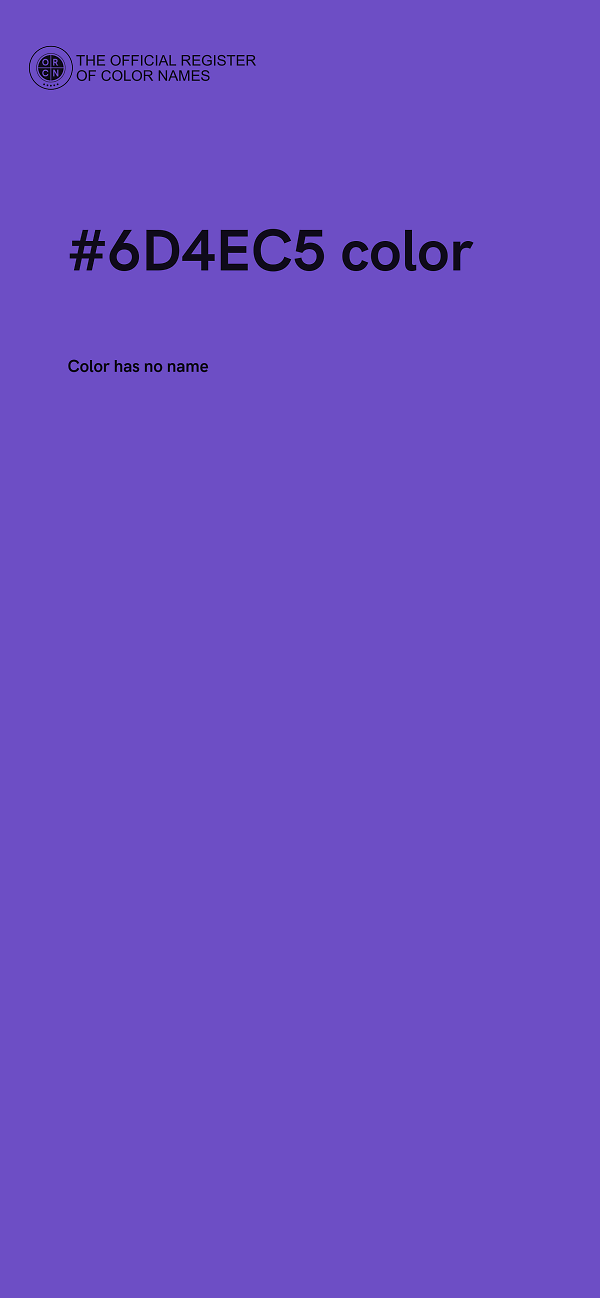 #6D4EC5 color image