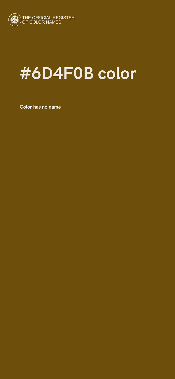 #6D4F0B color image