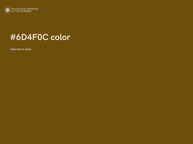 #6D4F0C color image
