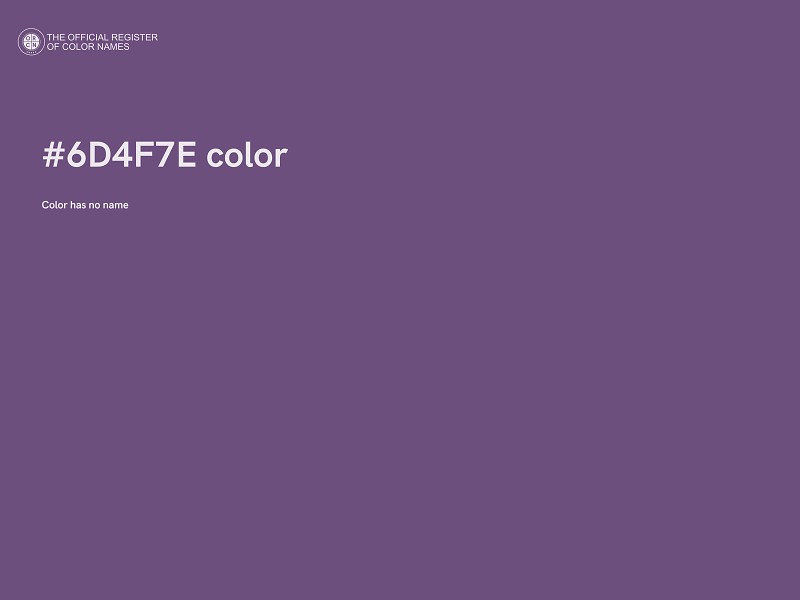 #6D4F7E color image