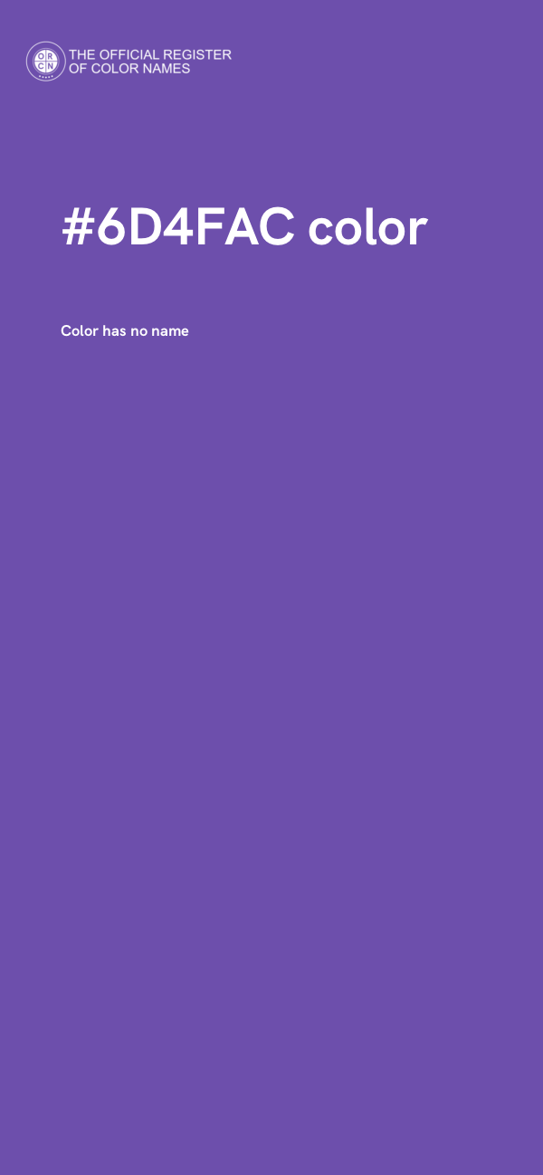 #6D4FAC color image
