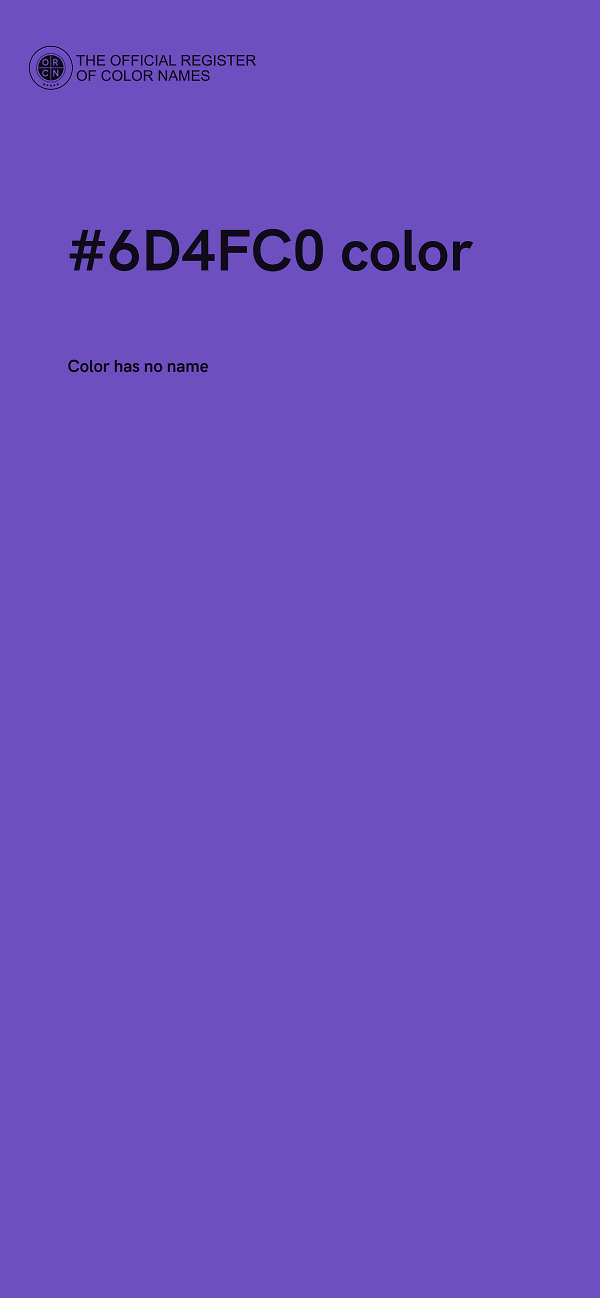 #6D4FC0 color image