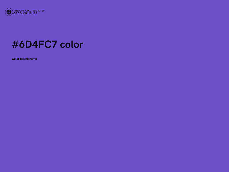 #6D4FC7 color image