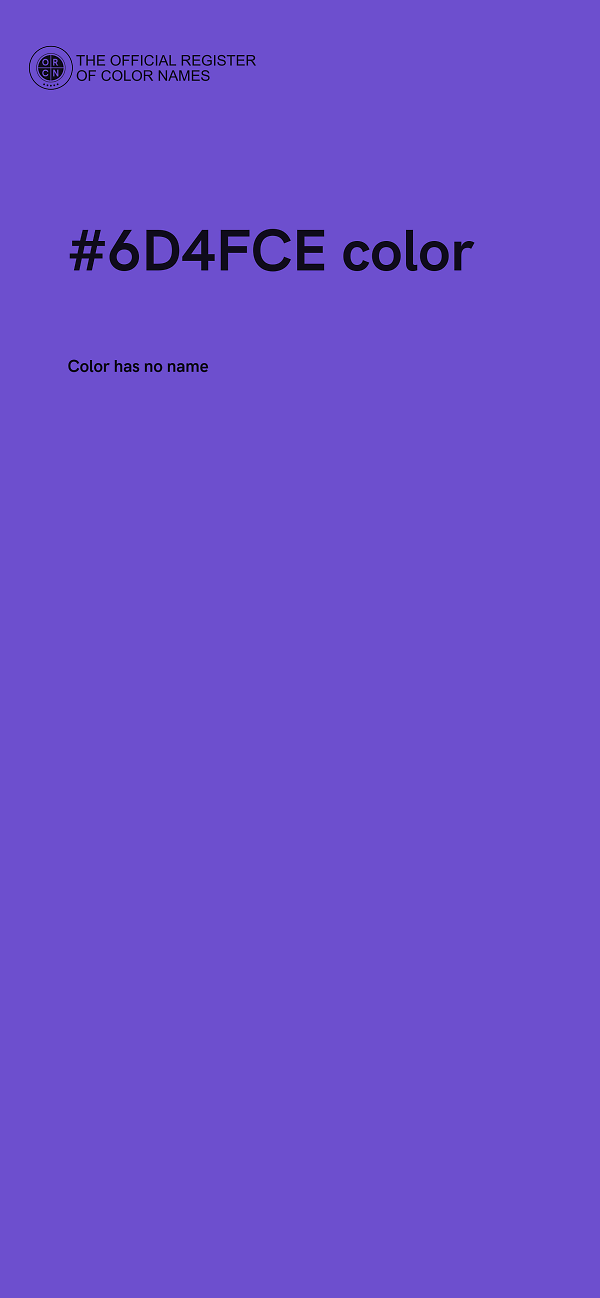 #6D4FCE color image