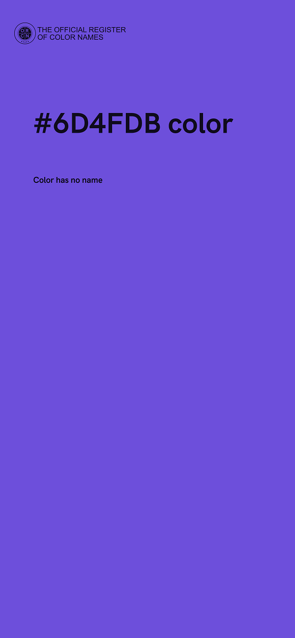 #6D4FDB color image