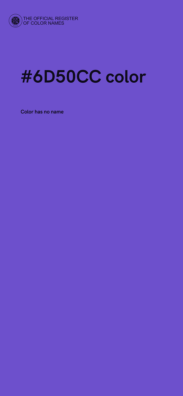 #6D50CC color image