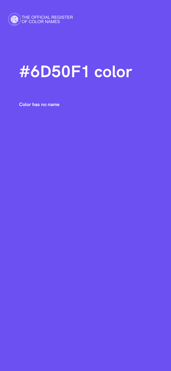 #6D50F1 color image