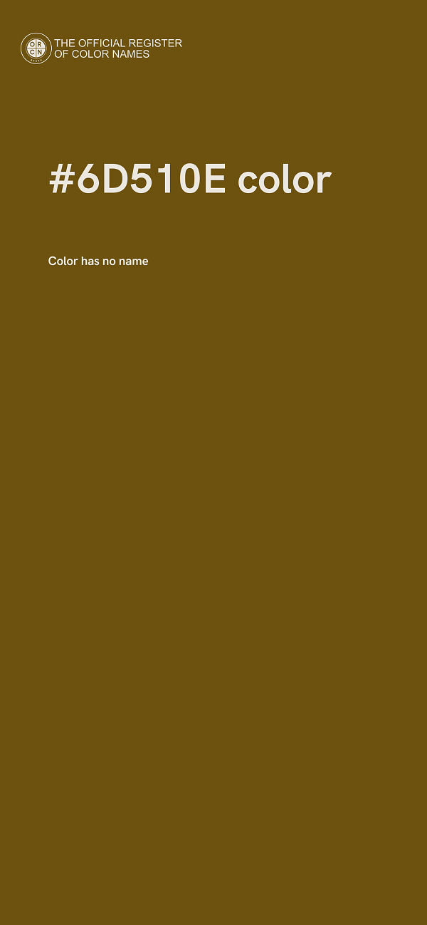 #6D510E color image