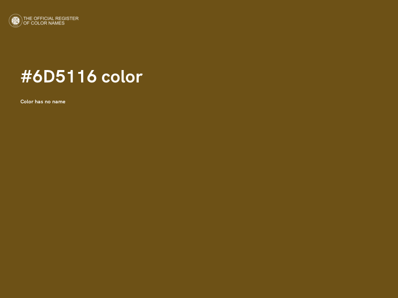 #6D5116 color image