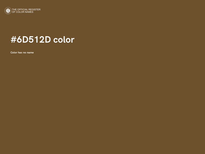 #6D512D color image