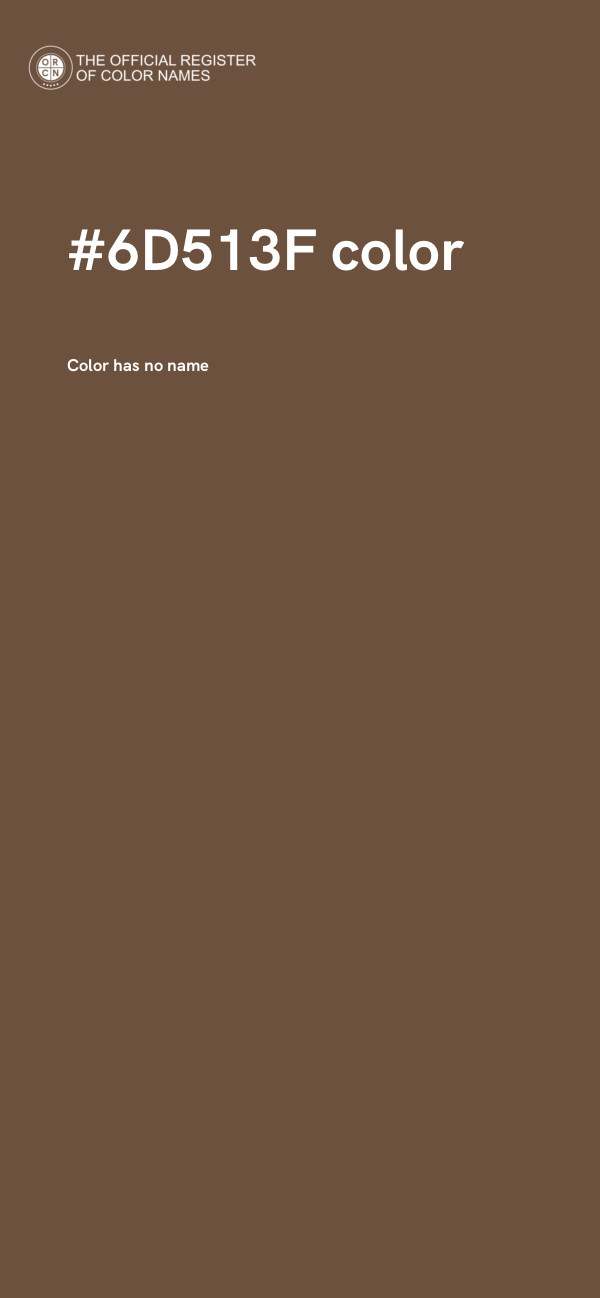 #6D513F color image