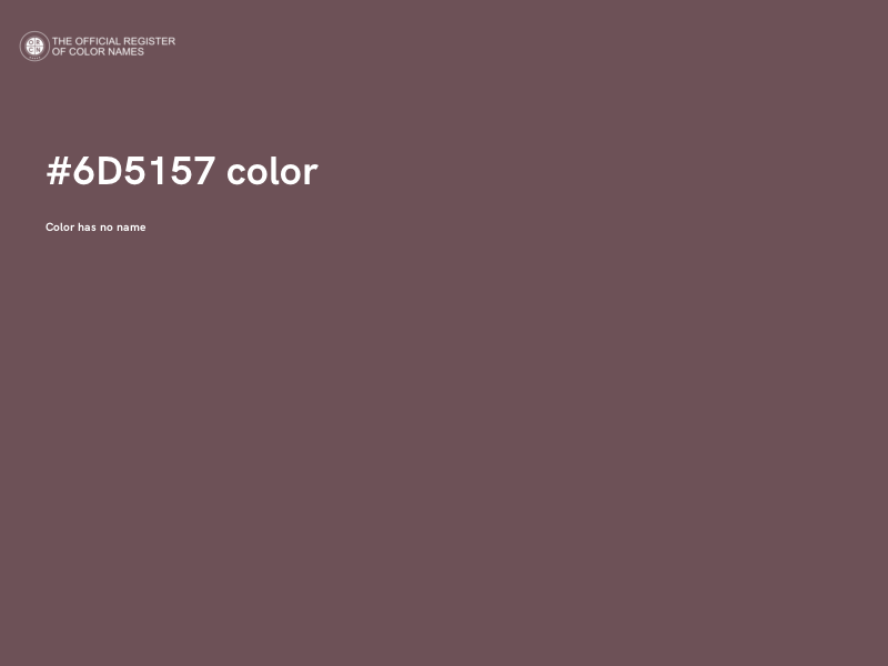 #6D5157 color image