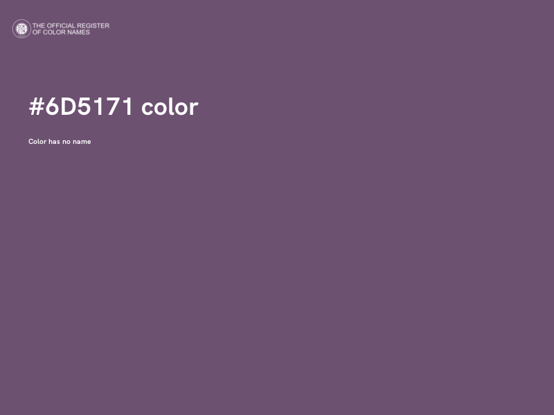 #6D5171 color image