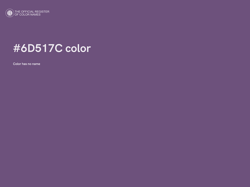 #6D517C color image