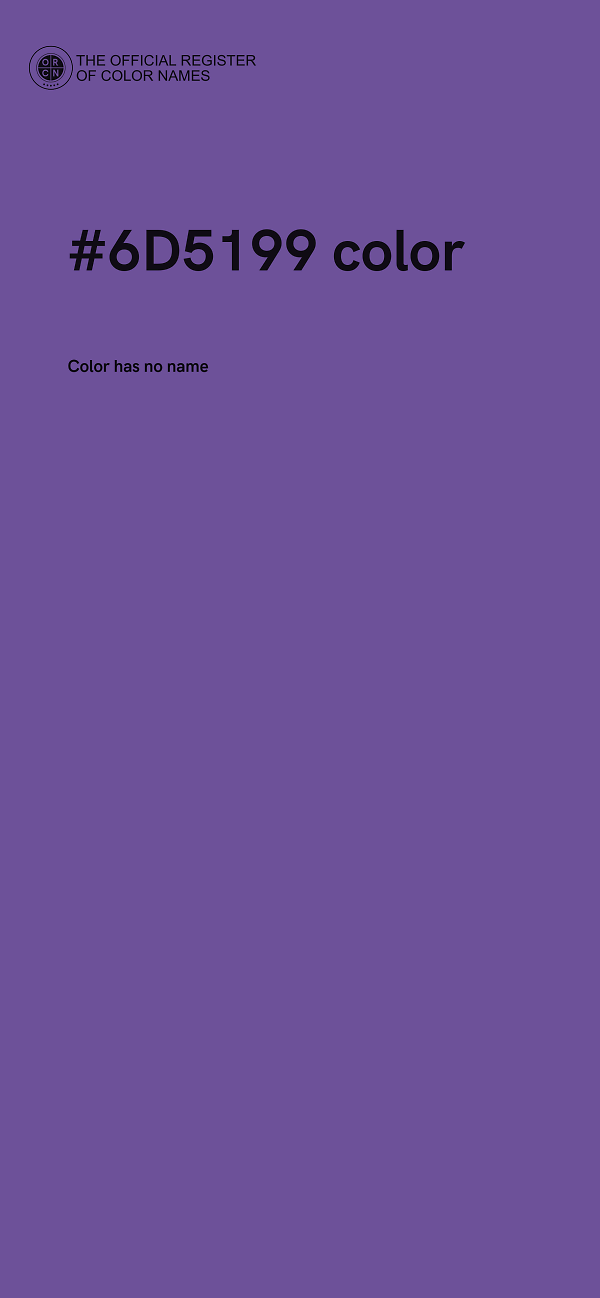 #6D5199 color image