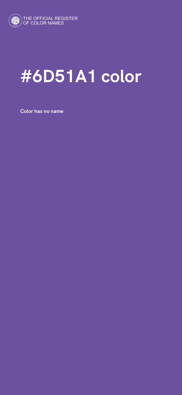 #6D51A1 color image