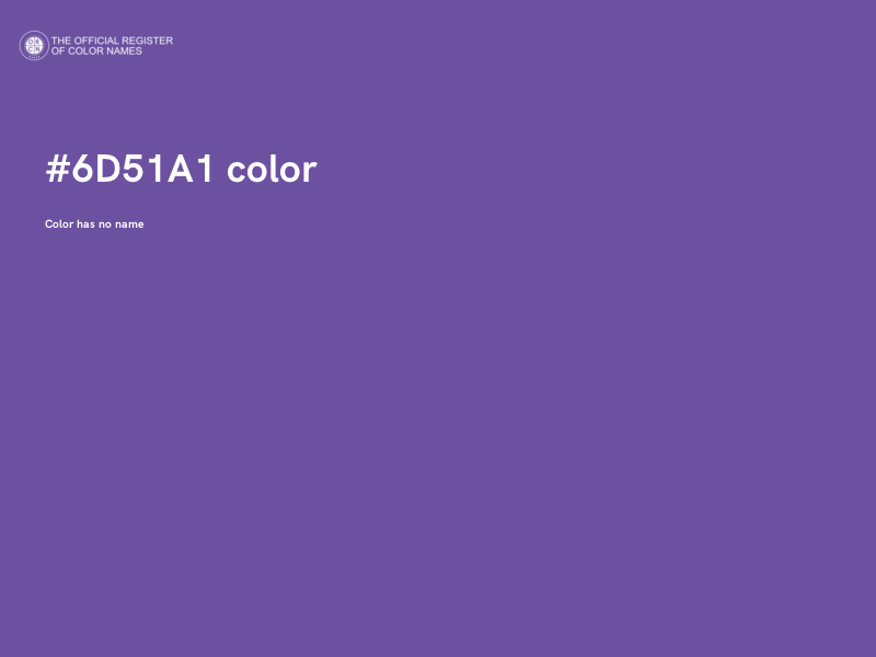 #6D51A1 color image