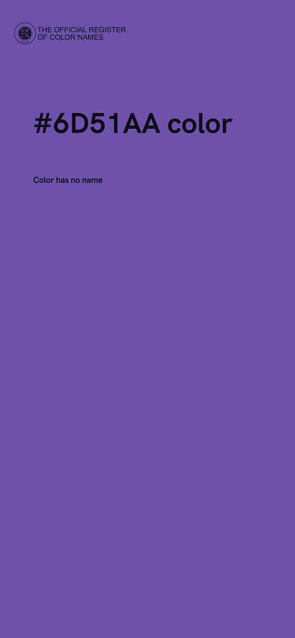 #6D51AA color image