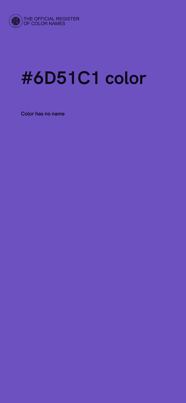#6D51C1 color image