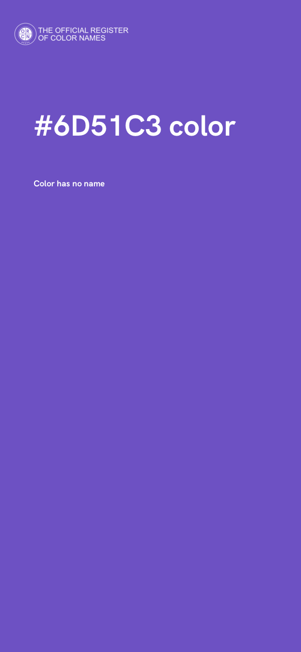 #6D51C3 color image