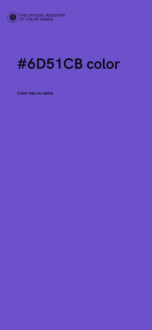 #6D51CB color image
