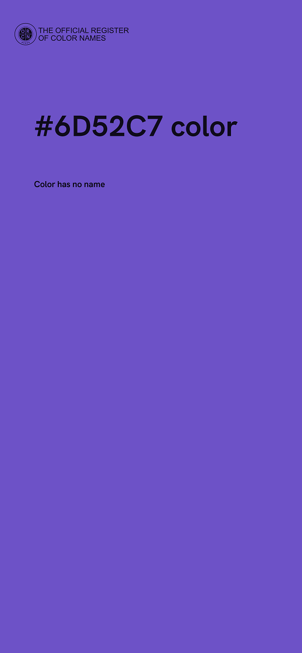 #6D52C7 color image