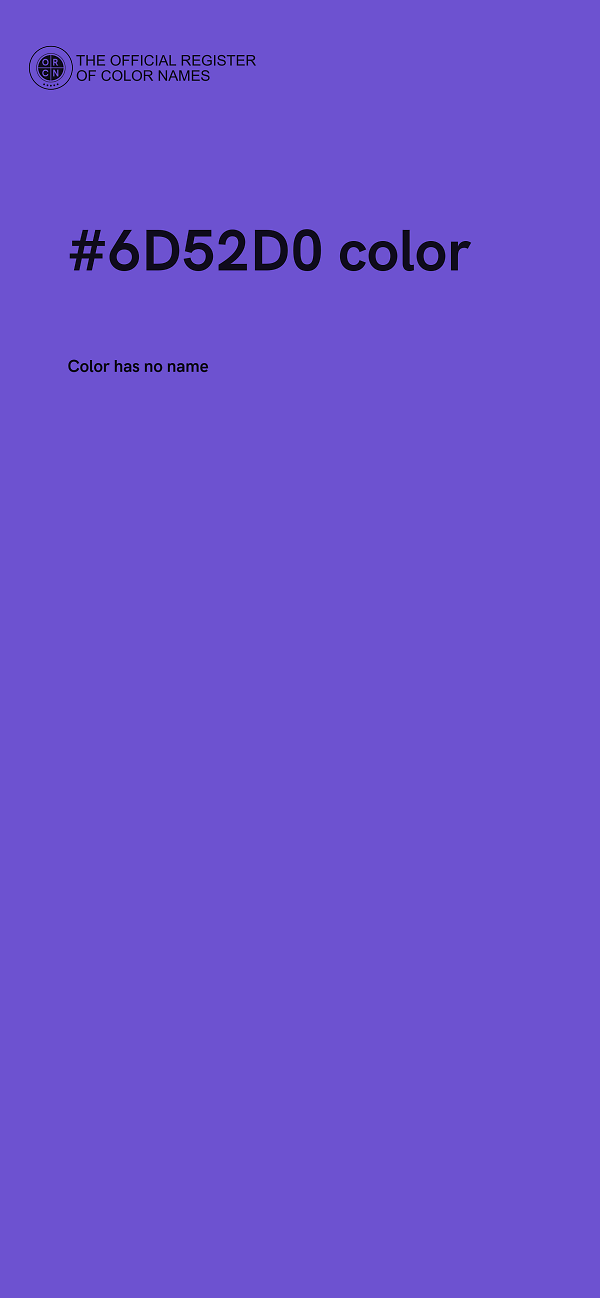 #6D52D0 color image