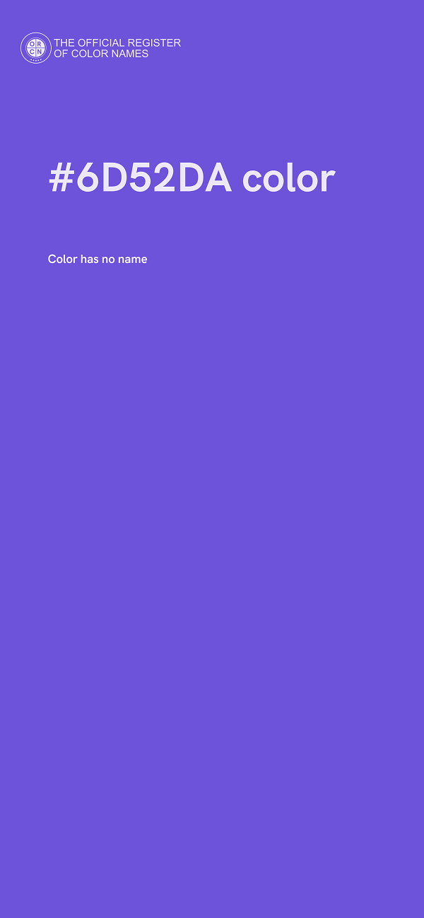 #6D52DA color image
