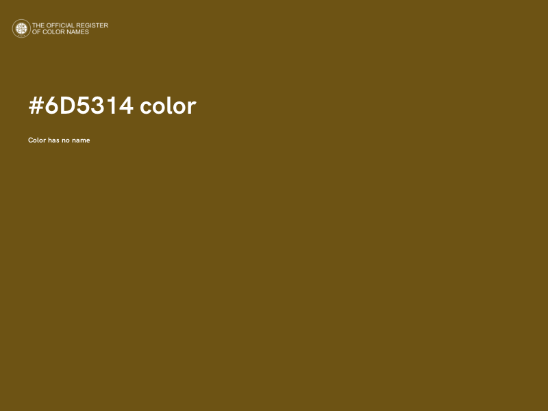 #6D5314 color image