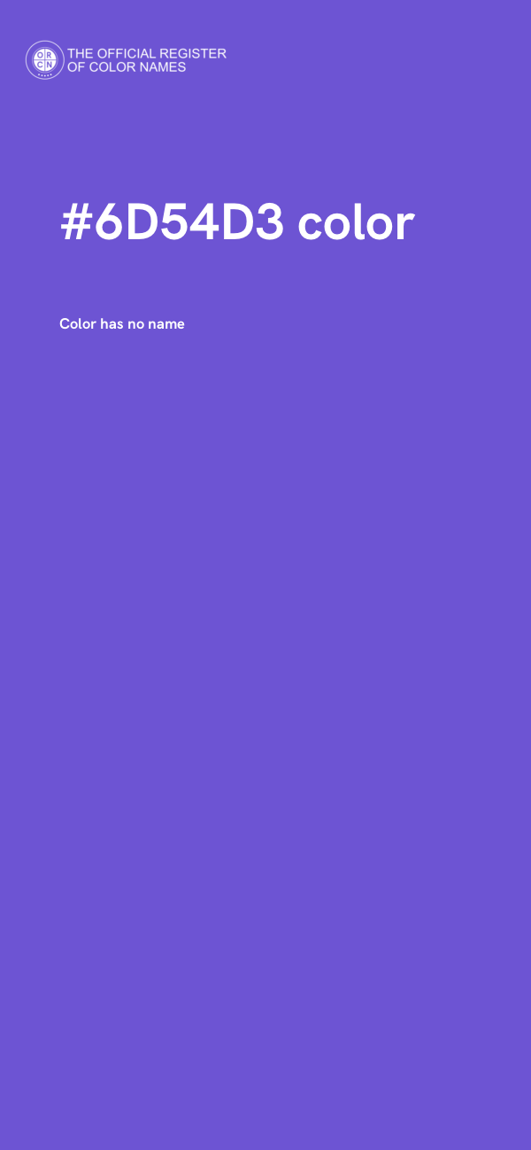 #6D54D3 color image