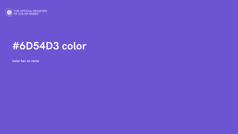 #6D54D3 color image