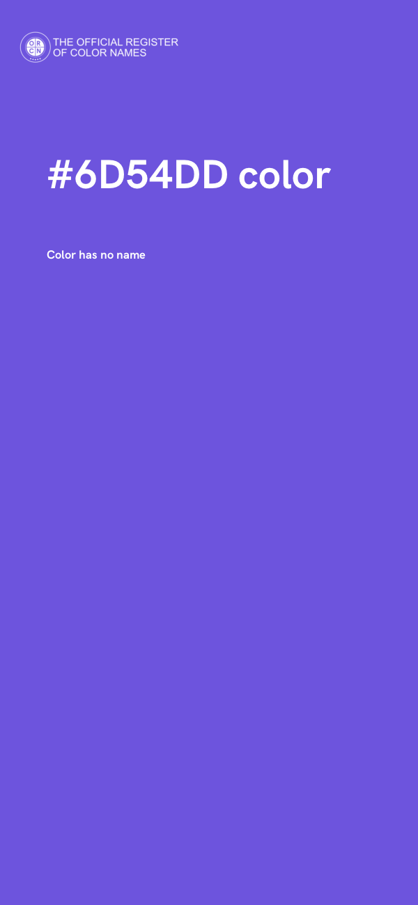 #6D54DD color image