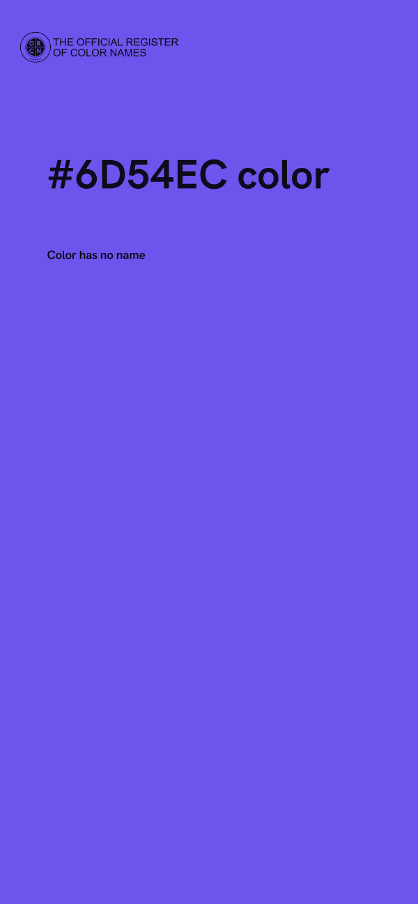 #6D54EC color image