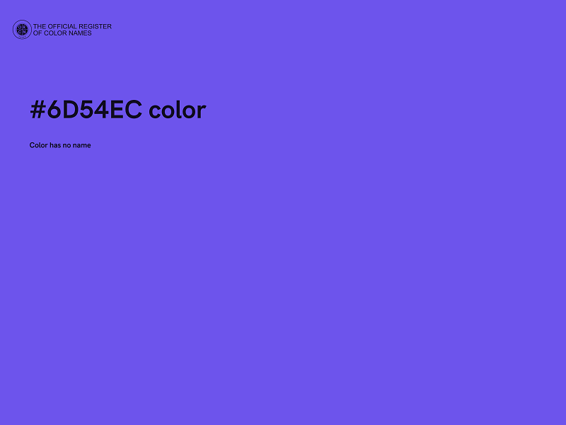 #6D54EC color image