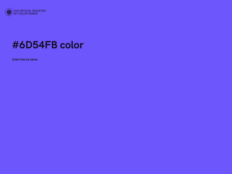 #6D54FB color image