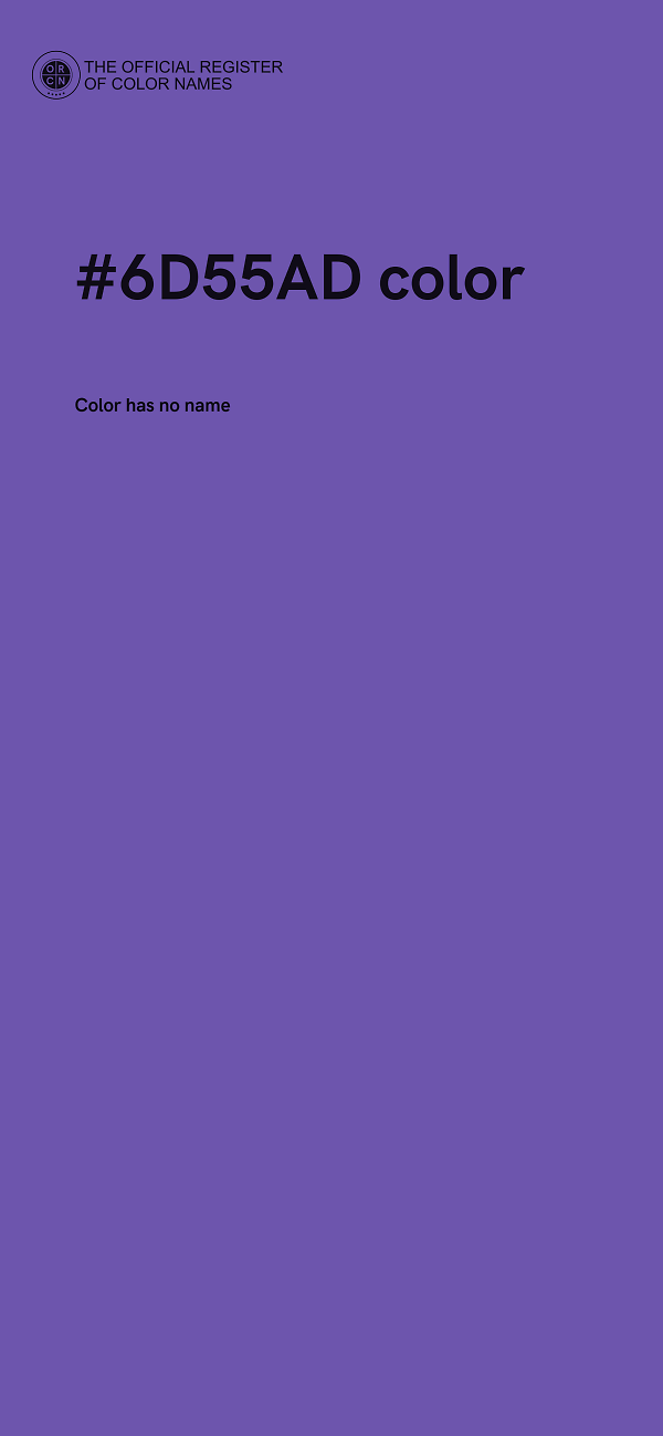 #6D55AD color image