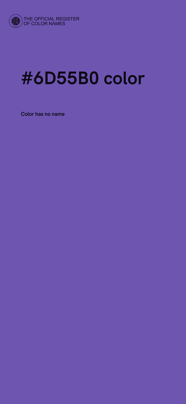 #6D55B0 color image