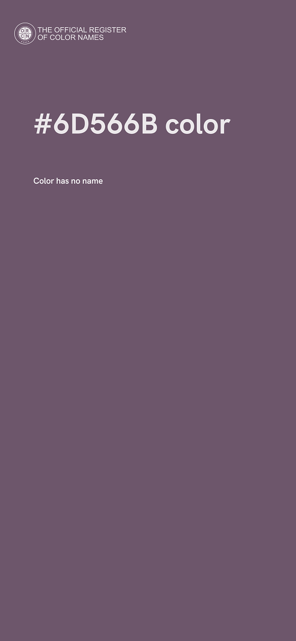 #6D566B color image