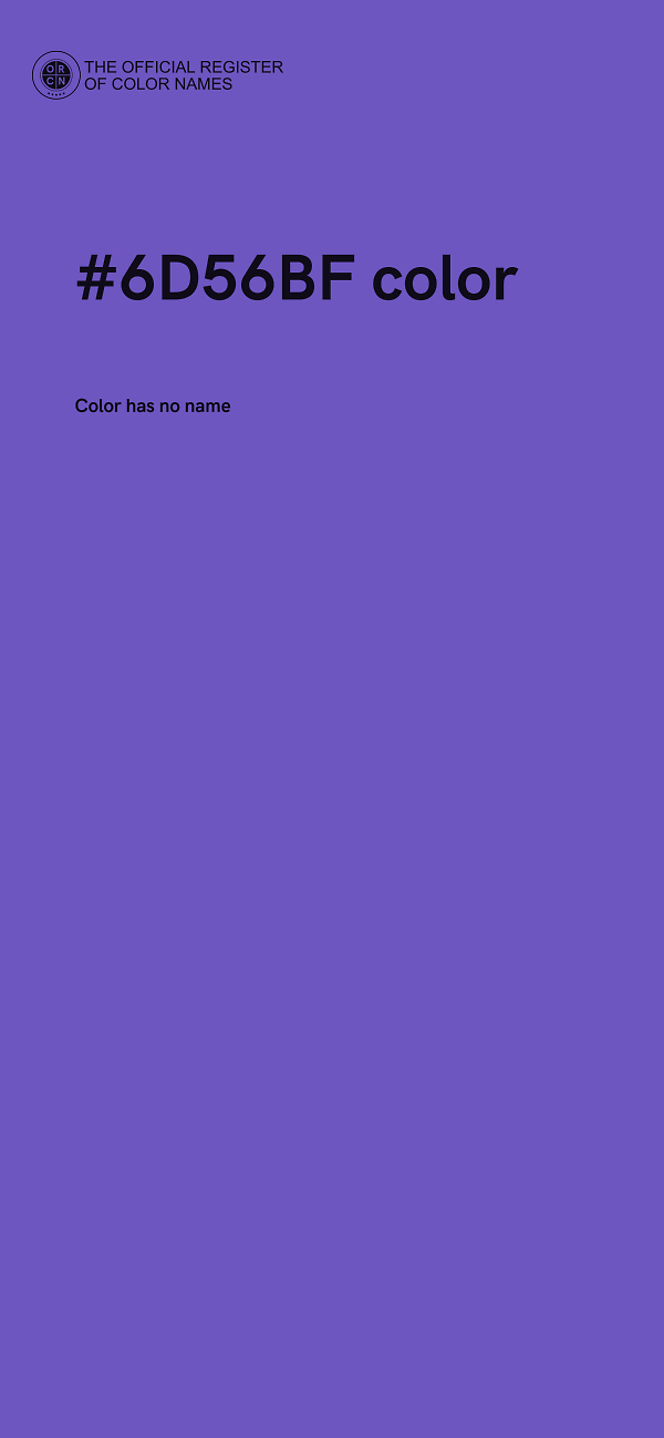 #6D56BF color image
