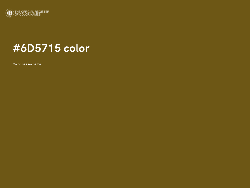 #6D5715 color image