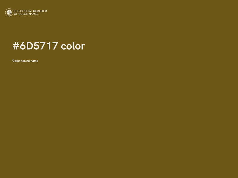 #6D5717 color image