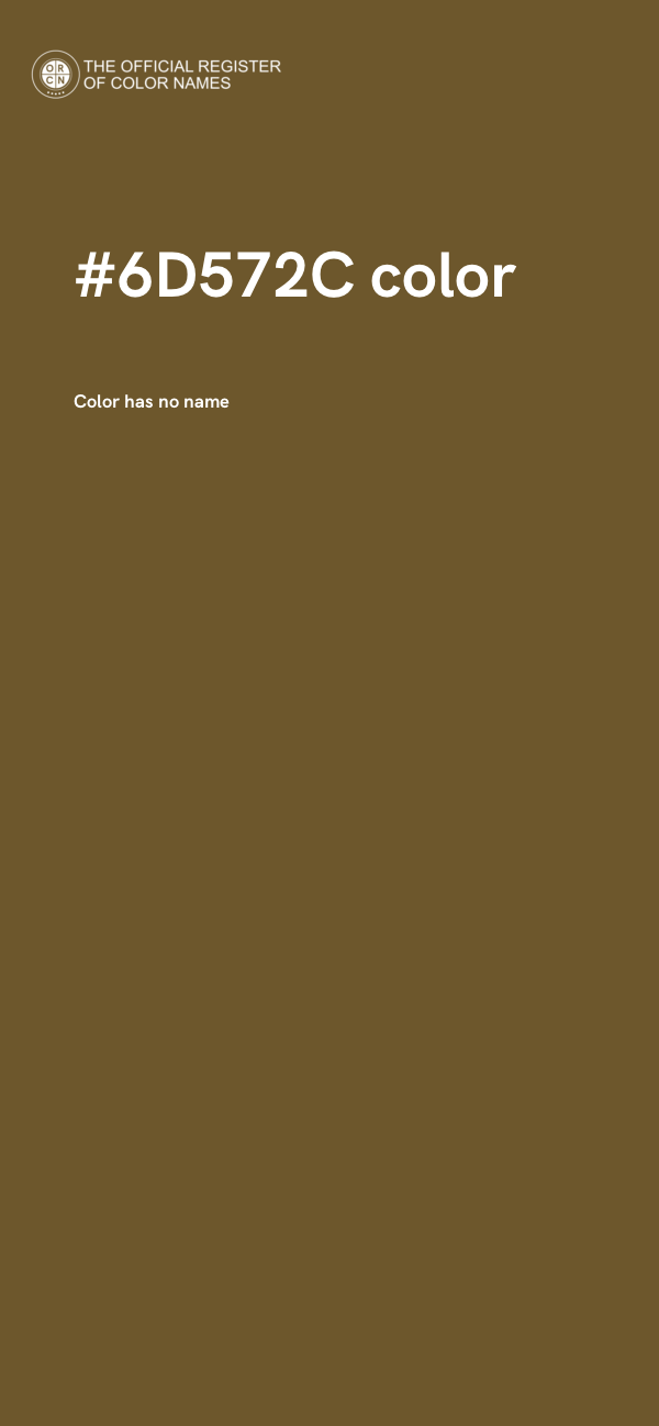 #6D572C color image