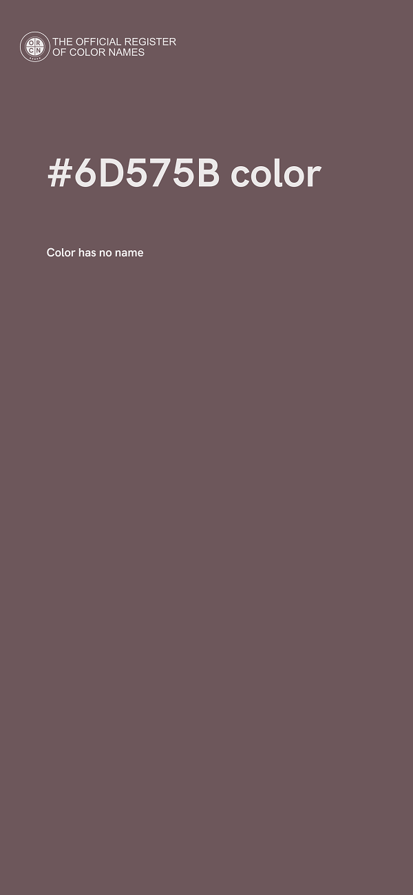 #6D575B color image