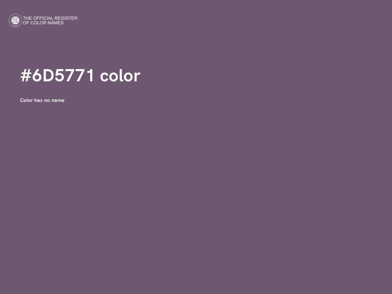 #6D5771 color image