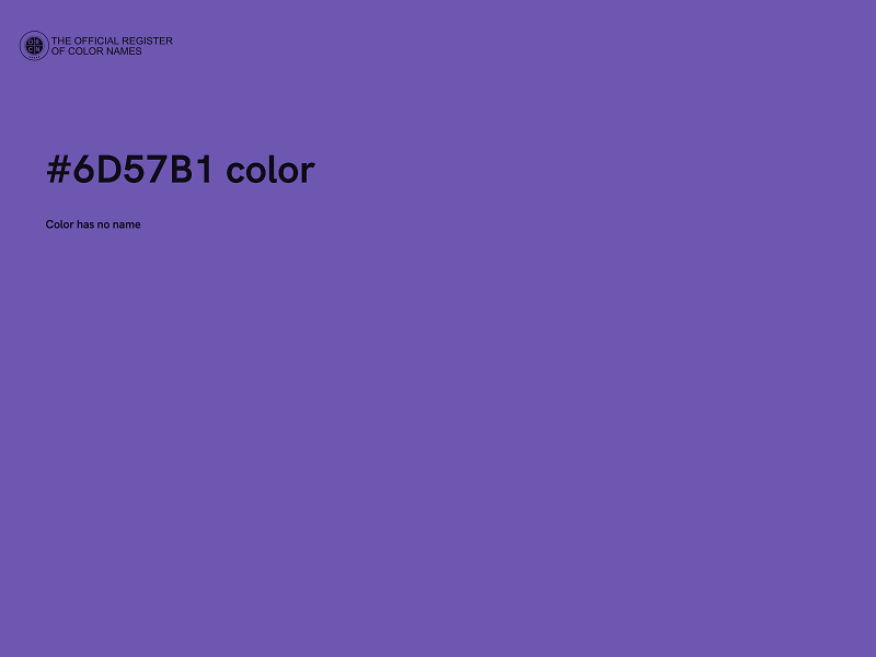 #6D57B1 color image